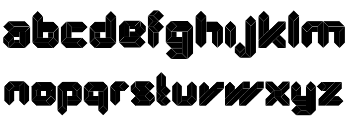 Quad-Ultra Schriftart Groß