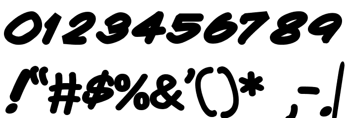 Quadrus Semicond Bold Italic Caratteri ALTRI CARATTERI