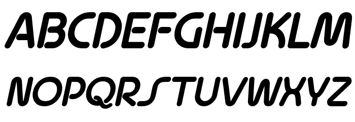 Quesat Demo Bold Italic 字体 大写