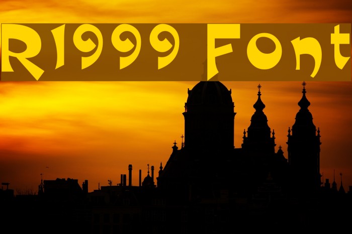 R1999 Шрифта examples