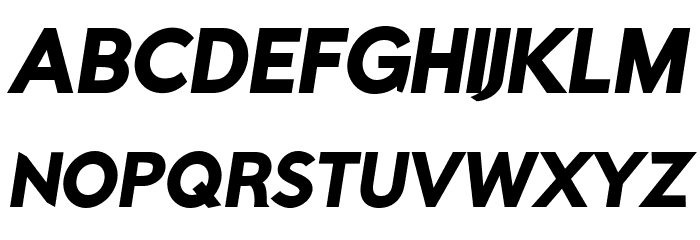 Rabbid Highway Sign IV Black Oblique Шрифта ВЕРХНИЙ