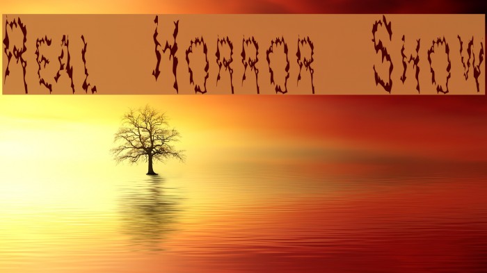 Real Horror Show Шрифта examples