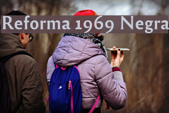 Reforma 1969 Negra フォント examples
