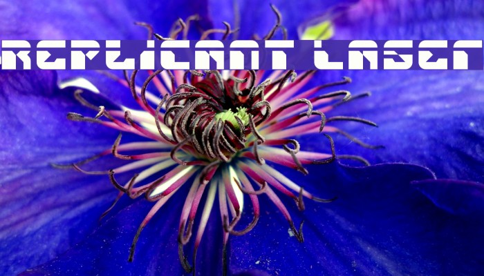 Replicant Laser Font examples