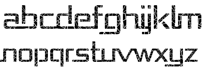 Republika - Shatter Schriftart Groß
