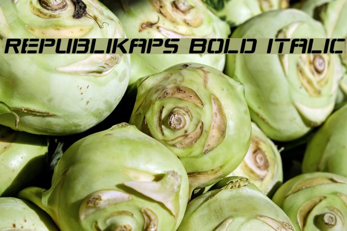 Republikaps Bold Italic Fuentes examples