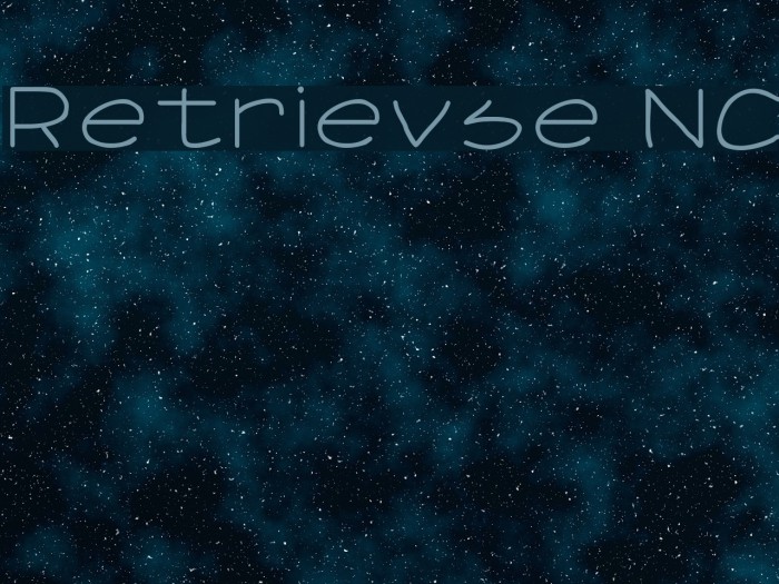 Retrievse NC フォント examples