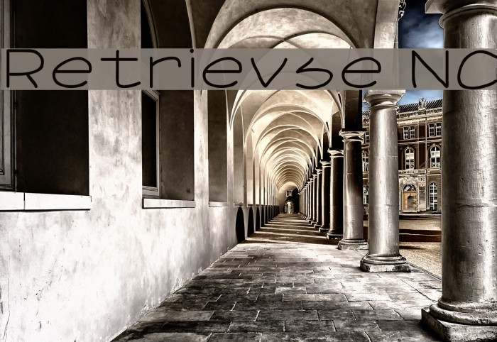Retrievse NC フォント examples