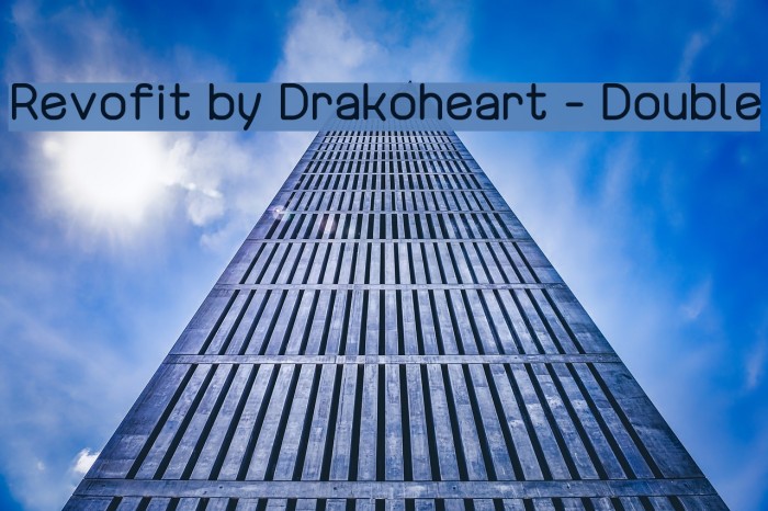 Revofit by Drakoheart - Double フォント examples