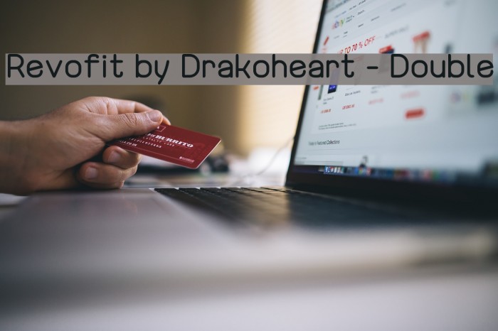 Revofit by Drakoheart - Double フォント examples
