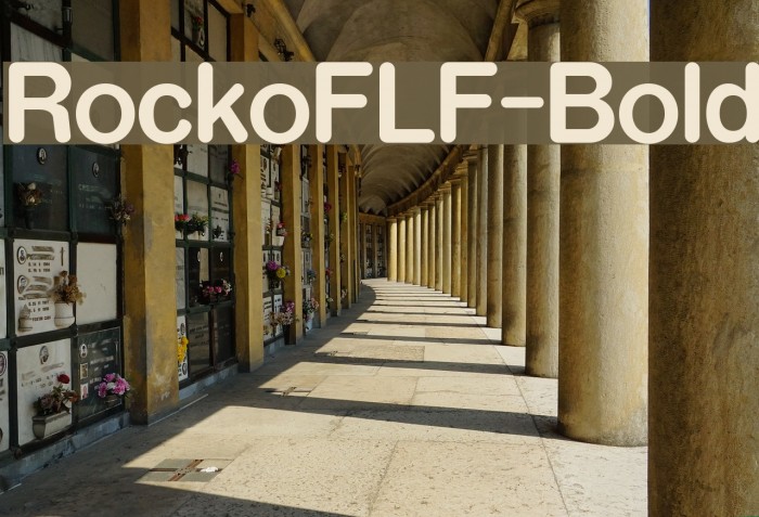 RockoFLF-Bold Caratteri examples