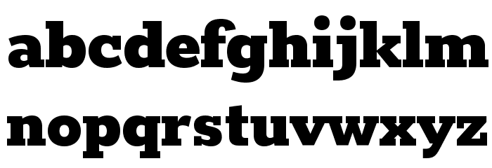 Rokkitt Black Font Litere mici