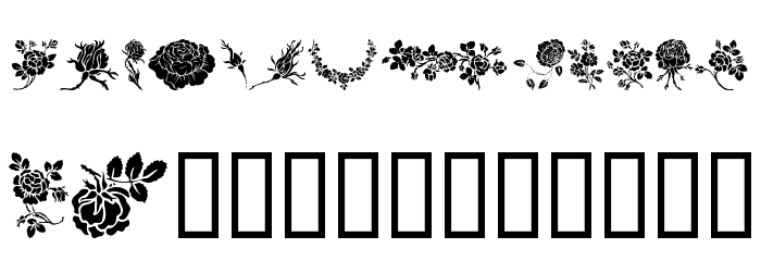 Rosegarden フォント 小文字