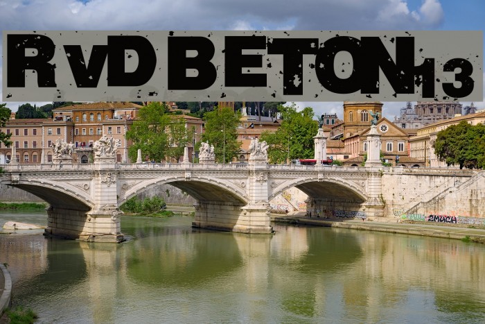 RvD_BETON13 फ़ॉन्ट examples