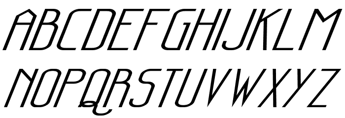 Sanity Wide Italic 字体 大写