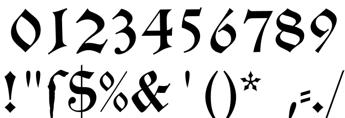 Schwabacher 字体 其它煤焦
