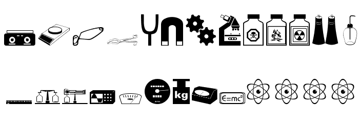 Science 字体 大写