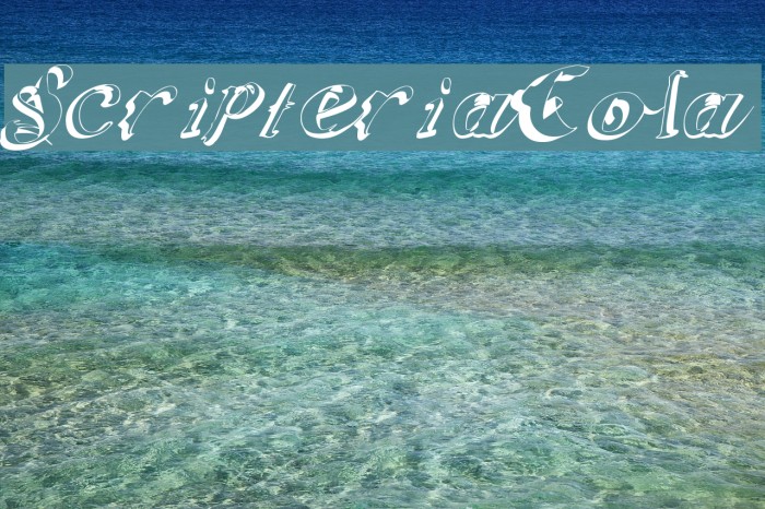 ScripteriaCola Шрифта examples