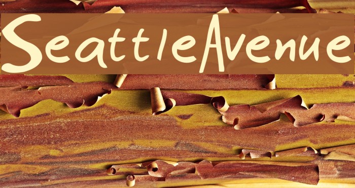 SeattleAvenue फ़ॉन्ट examples