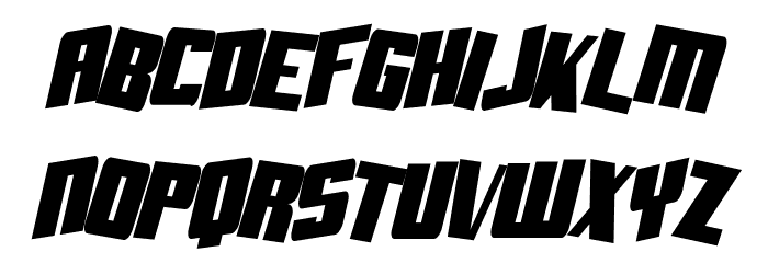 SF Aftershock Debris CondSolid Italic Font LOWERCASE