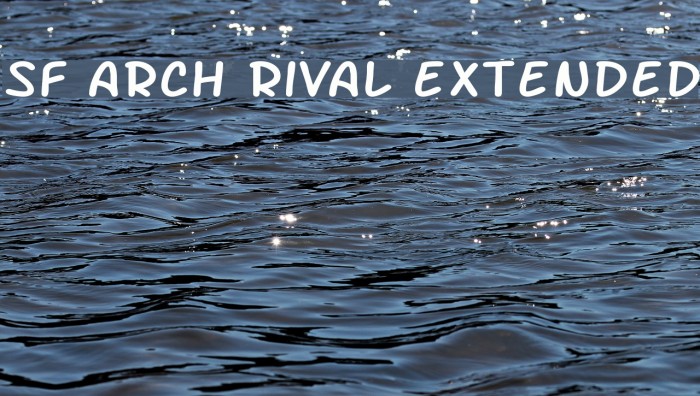 SF Arch Rival Extended フォント examples