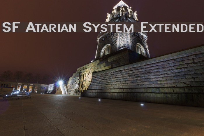 SF Atarian System Extended फ़ॉन्ट examples