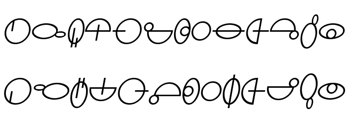 SF Distant Galaxy Symbols Italic फ़ॉन्ट अपरकेस