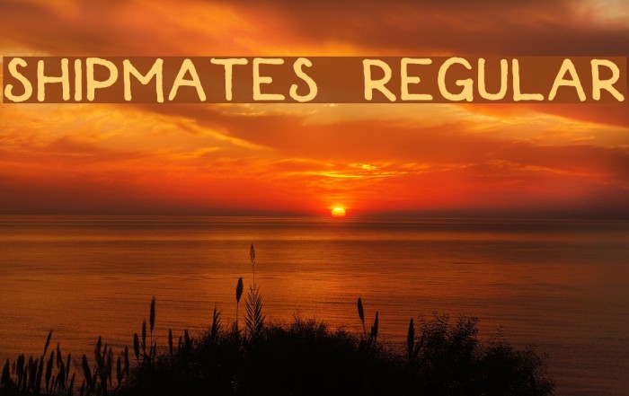 Shipmates Regular Font examples