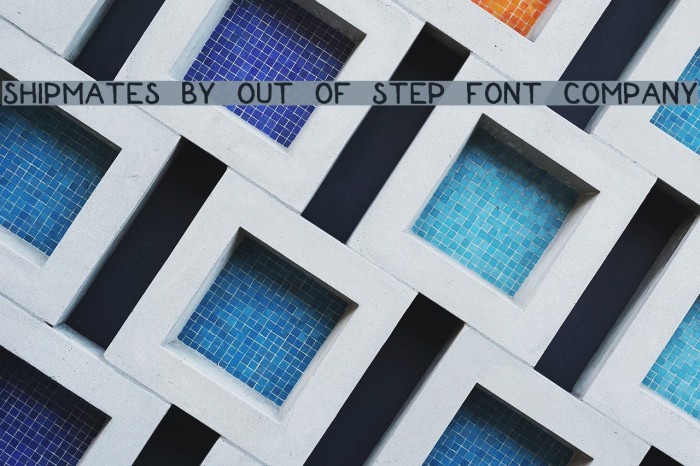 Shipmates by Out Of Step Font Company Schriftart examples