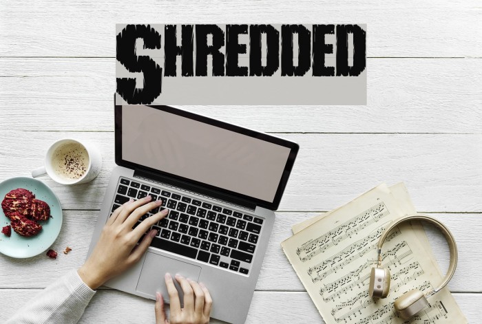Shredded フォント examples