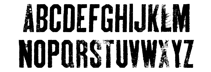 Skin & Bones Font UPPERCASE