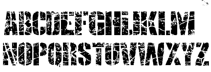 SMASH PUNKERS Caratteri MAIUSCOLE