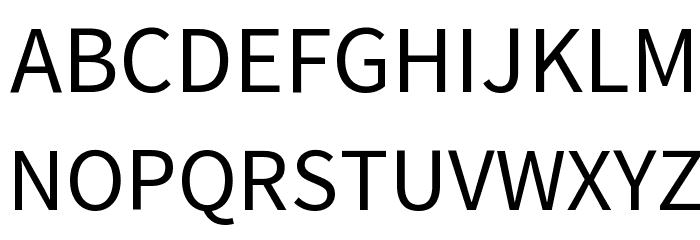 Source Sans Pro Schriftart Groß
