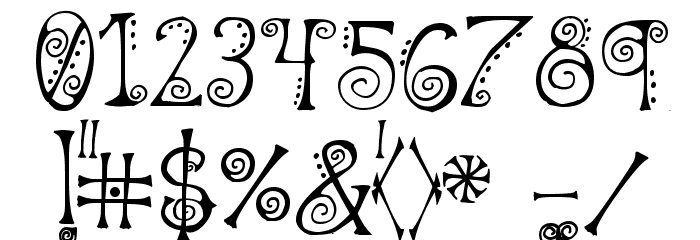 Spahrty Girl フォント その他の文字