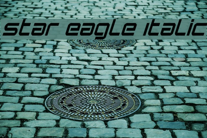 Star Eagle Italic Шрифта examples