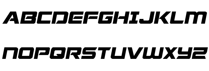 Starduster Semi-Italic फ़ॉन्ट अपरकेस