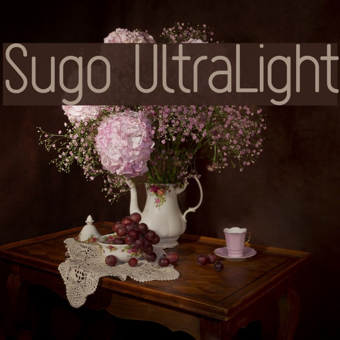 Sugo UltraLight फ़ॉन्ट examples