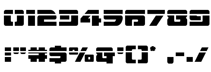 Super Commando Laser Шрифта ДРУГИЕ символов