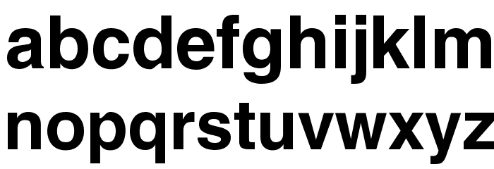 Swansea Bold Schriftart Kleinbuchstaben