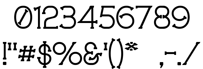 Technically Insane Font Alte caractere