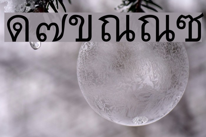 Thai7BangkokSSK Fonte examples
