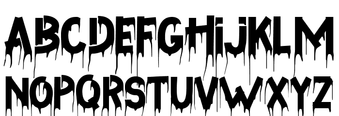 The Halloween フォント 小文字