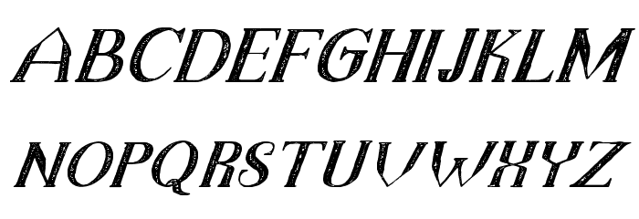 TheDarkTitanVintageItalic Fuentes MINÚSCULAS
