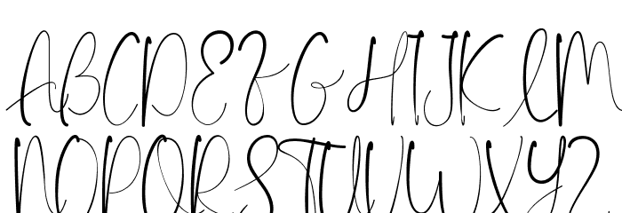 Timothy Sign Demo Schriftart Groß
