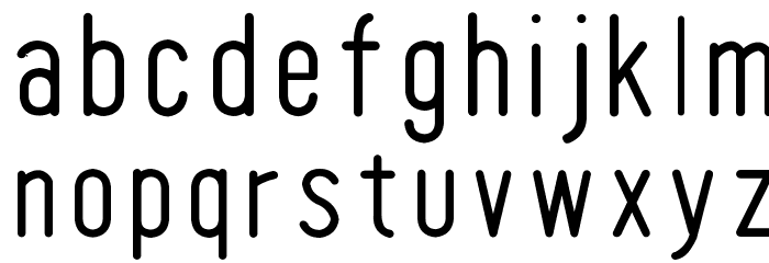 Tomato Round Condensed Thin Font LOWERCASE