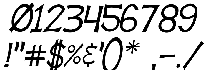 Tooney Loons Italic Polices AUTRES CHARS