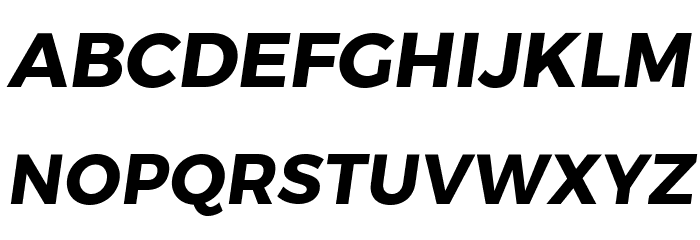 Trueno Bold Italic 字体 大写