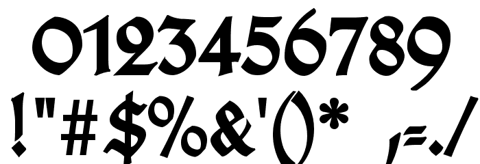 TypographerGotisch Schmuck Bold Polices AUTRES CHARS