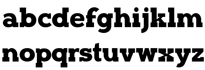 Typoster Schriftart Kleinbuchstaben