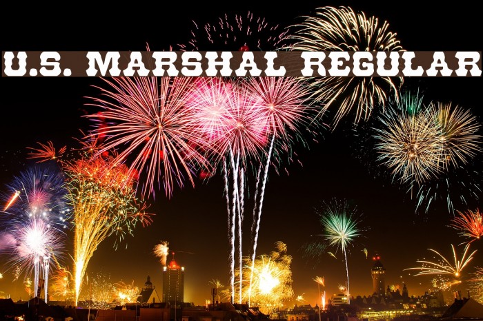 U.S. Marshal Regular फ़ॉन्ट examples